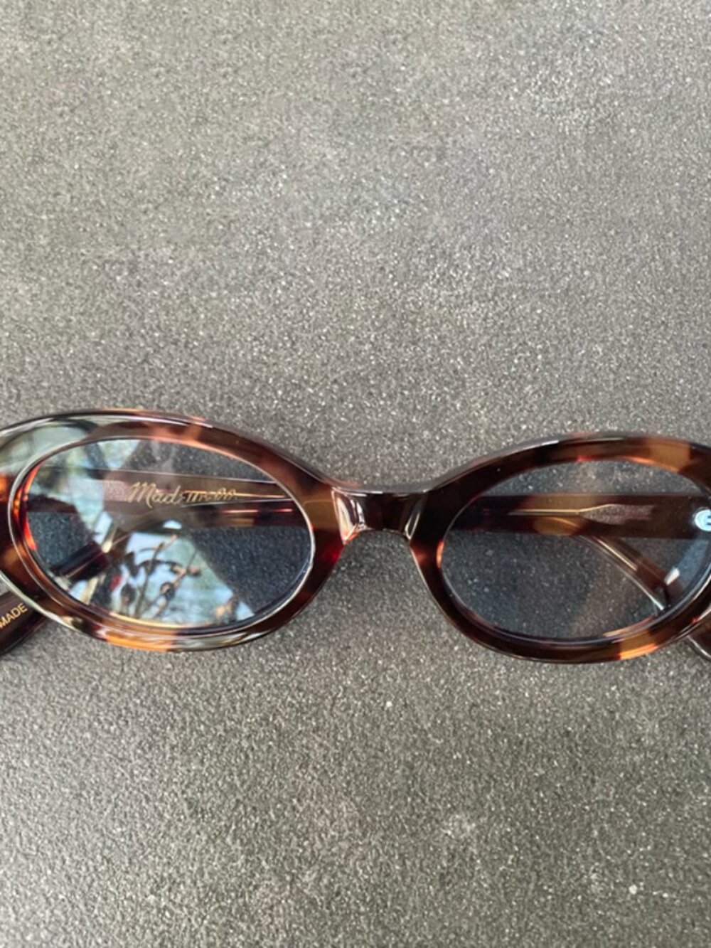 Madewell Tortoiseshell Oval Sunglasses Brown